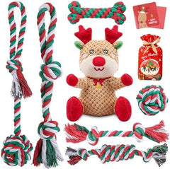 7 Pack Christmas Dog Toys