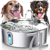 7L/236oz Stainless Steel Dog Water Bowl Dispenser