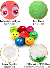 8 Pack Soft Stuffed Plush Balls with Squeakers