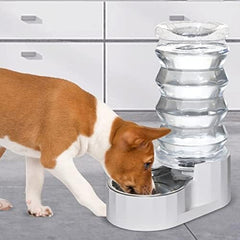 8L Pet Waterer Gravity Stainless Steel Water Dispenser