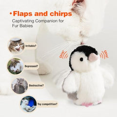 Penguin Flying Bird Cat Toy Infused with Catnip in The Wings