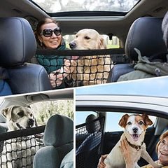 Adjustable Dog Net for Car 35.43" x 31.49"