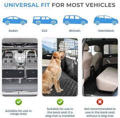 Adjustable Heavy-Duty Wire Mesh Pet Barrier for Car