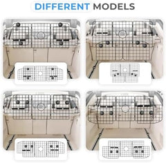 Adjustable Heavy-Duty Wire Mesh Pet Barrier for Car