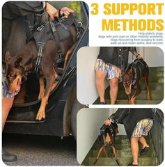 Adjustable Reflective Vest Dog Harness with Handle