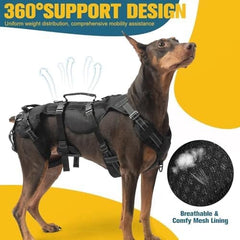 Adjustable Reflective Vest Dog Harness with Handle
