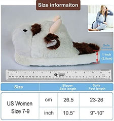 Animal Plush Slippers for Women