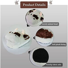 Animal Plush Slippers for Women