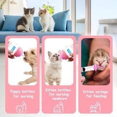 Anti-Choking Nipples for Newborn Pets