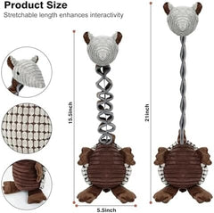 Armadillo Crinkle Paper Stuffed Animals for Dogs