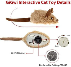 Automatic Moving Kitten Toys Electric Mice Toy Self Play Exercise