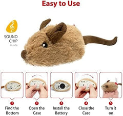 Automatic Moving Kitten Toys Electric Mice Toy Self Play Exercise