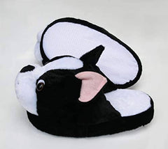 Boston Terrier Animal Plush Slippers for Women