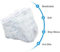 Breathable Cat Mouth Guard Anti Bite Anti Meow Cat Grooming Muzzle