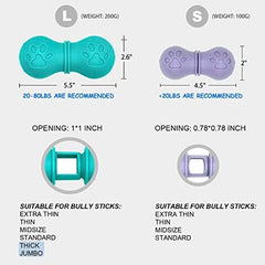 Bully Stick Holder for Dogs, Chew Holder, Prevent Choking Safety Device-Large