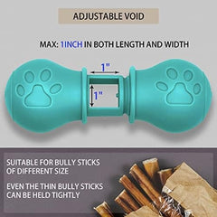 Bully Stick Holder for Dogs, Chew Holder, Prevent Choking Safety Device-Large