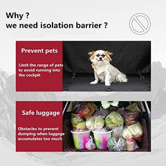 Car Rear Seat Isolation Barrier Net Back Pet Dog Seat Divider