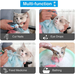 Cat Bag for Nail Trimming, Injection, Medicine Taking