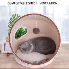 Cat Bed Nest with Hair Ball