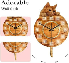 Cat Clock with Moving Tail