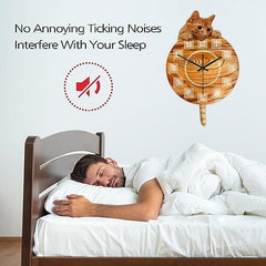 Cat Clock with Moving Tail