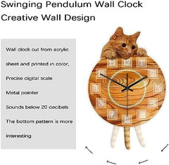 Cat Clock with Moving Tail