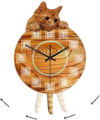 Cat Clock with Moving Tail
