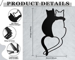 Cat Metal Wall Decor Iron Cat Wall Art