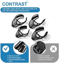 Cat Muzzle for Grooming Nail Trimming with Soft Mesh Covered, Prevent Biting Chewing