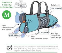 Cat Nail Clipping Cleaning Grooming Restraint Bag