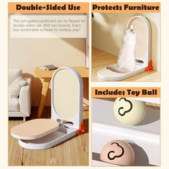 Cat Scratching Mat with Ball Toy