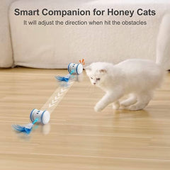 Cat Toy with 3 Feathers Automatic Cat Toys with LED Lights
