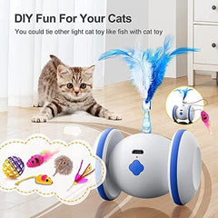Cat Toy with 3 Feathers Automatic Cat Toys with LED Lights