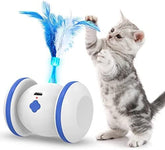 Cat Toy with 3 Feathers Automatic Cat Toys with LED Lights