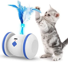 Cat Toy with 3 Feathers Automatic Cat Toys with LED Lights