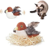Cat Toys Rechargeable Flapping Bird Sparrow