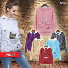 Catagaroo Hoodies with Kangaroo Pouch For Your Cat