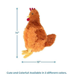 Chicken Crinkle Plush Dog Toys for Interactive Play