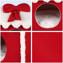 Christmas Cat Bed Cave Nest House Cat Igloo