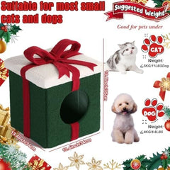 Christmas Cat House Cat Beds for Indoor Cats