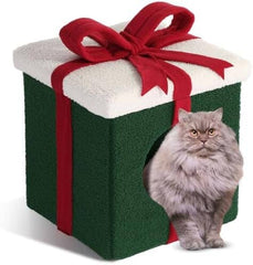 Christmas Cat House Cat Beds for Indoor Cats