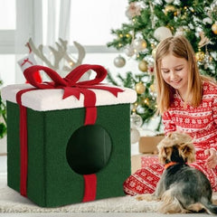 Christmas Cat House Cat Beds for Indoor Cats
