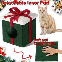Christmas Cat House Cat Beds for Indoor Cats