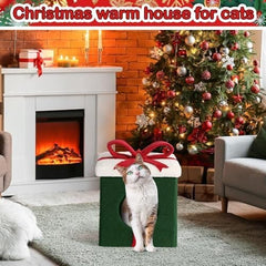 Christmas Cat House Cat Beds for Indoor Cats