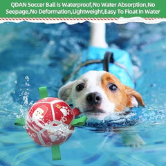 Christmas Dog Toys Soccer Ball with Straps