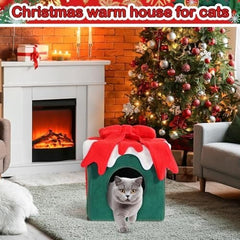 Comfortable Warm Cat Condo Tents in Winter