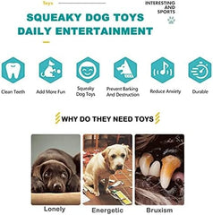 Cow Plush Dog Toy Squeaky