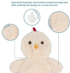 Crinkle Chicken Dog Toy