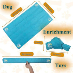 Dog Puzzle Toy with 10 Treat Pockets