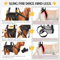 Dog Sling for Large Medium Dogs' Hind Leg for Assisted Mobility